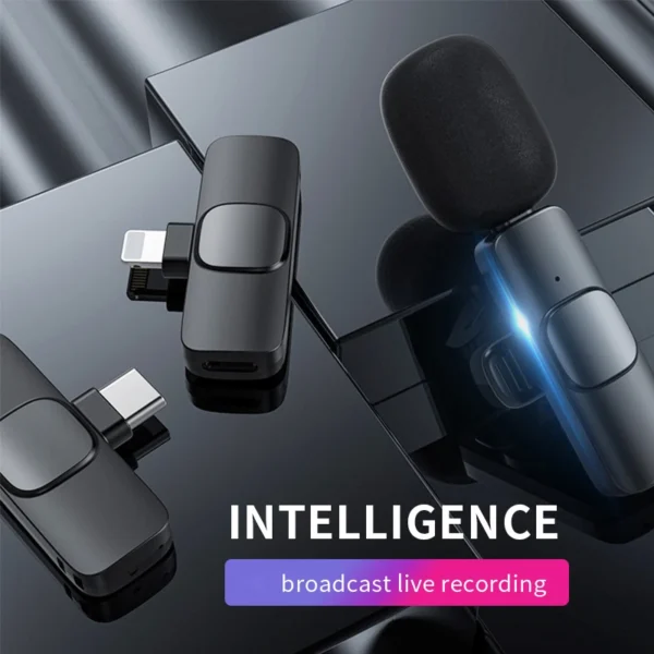 Mini bluetooth Speaker With Podcast Phone Sing 2 Rcm Wireless Lapel Clip for Vlog 2.4Ghz Microphone - Image 6