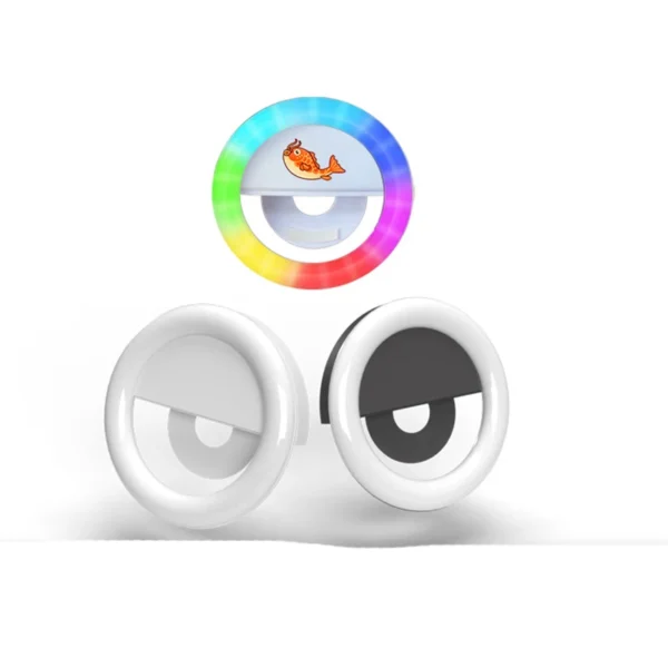 Led RGB Clip on Selfie Vlog Ring Light for Smart Phone - Image 5
